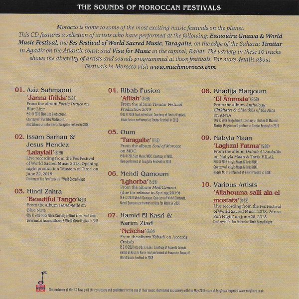 Various - The Sounds Of Moroccan Festivals (CD, Album) (Mint (M)) - Image 2