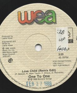 One To One - Love Child (Remix Edit) / Love Child (Album Version) (7", Promo) (Near Mint (NM or M-))