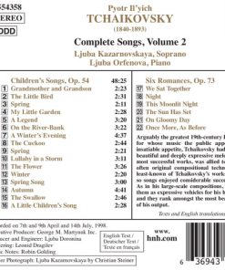 Alternative view of Pyotr Ilyich Tchaikovsky, Любовь Казарновская, Любовь Орфенова - Complete Songs, Volume 2 (CD) (Near Mint (NM or M-))