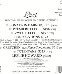 Alternative view of Franz Liszt - Leslie Howard - Sonatas; Elégies; Consolations; Gretchen/Totentanz (CD, Album) (Near Mint (NM or M-))