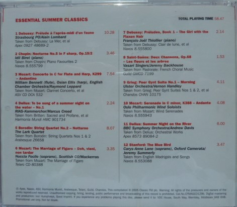 Various - Essential Summer Classics (CD, Comp) (Very Good Plus (VG+)) - Image 2
