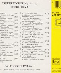 Alternative view of Frédéric Chopin, Ivo Pogorelich - Préludes (CD, PDO) (Near Mint (NM or M-))