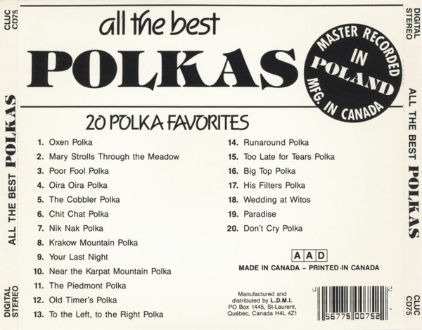 Various - All The Best Polkas - 20 Polka Favorites (CD, Comp) (Near Mint (NM or M-)) - Image 3