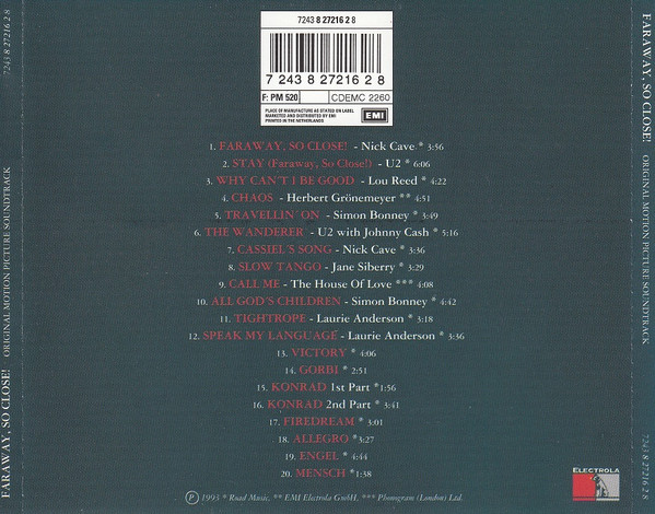 Various - Faraway, So Close! (Original Motion Picture Soundtrack) (CD, Album) (Mint (M)) - Image 5