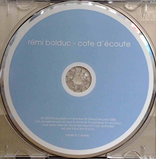 Rémi Bolduc - Cote D'Écoute (CD, Album) (Near Mint (NM or M-)) - Image 4