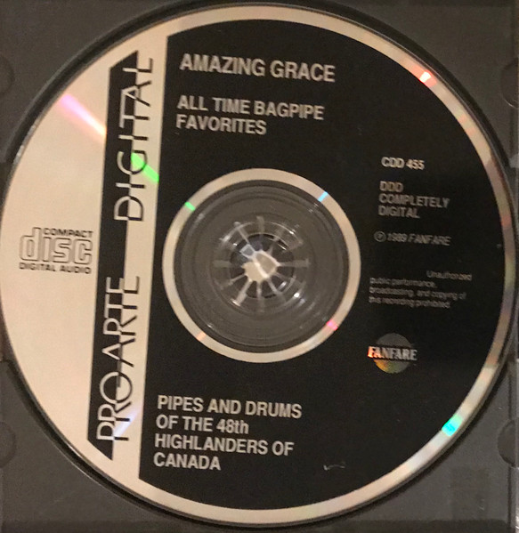 The 48th Highlanders Of Canada - Amazing Grace All Time Bagpipe Favorites (CD, Comp, Club, RE) (Near Mint (NM or M-)) - Image 3