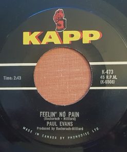 Paul Evans - Feelin' No Pain / A Picture Of You (7", Single) (Good Plus (G+))