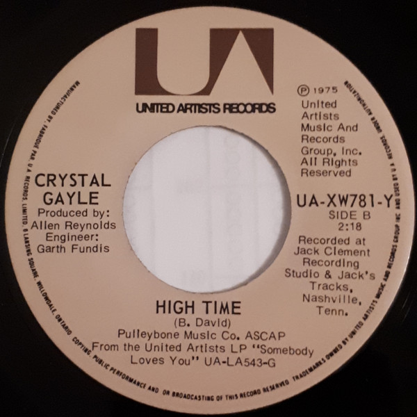 Crystal Gayle - I'll Get Over You (7", Single) (Good Plus (G+)) - Image 2