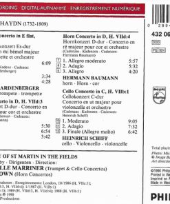 Joseph Haydn, Håkan Hardenberger, Hermann Baumann, Heinrich Schiff, The Academy Of St. Martin-in-the-Fields - Concertos (CD, Comp) (Near Mint (NM or M-)) - Image 3