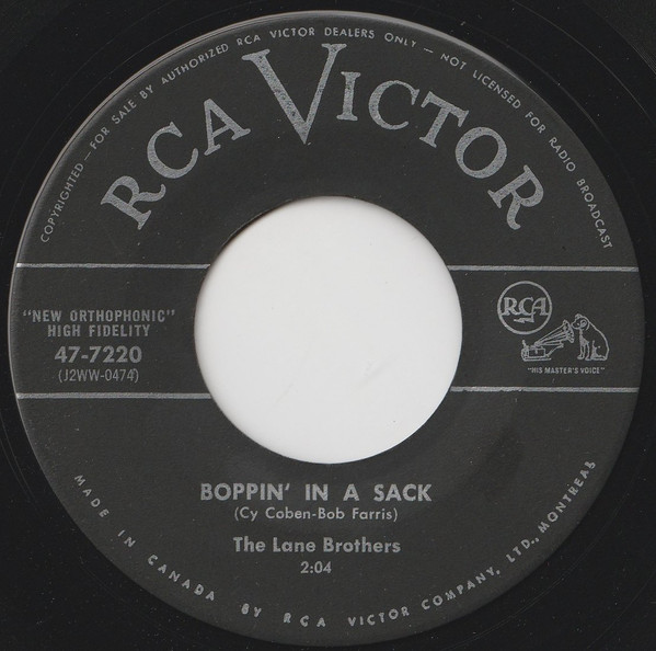 The Lane Brothers - Somebody Sweet (7") (Near Mint (NM or M-)) - Image 2
