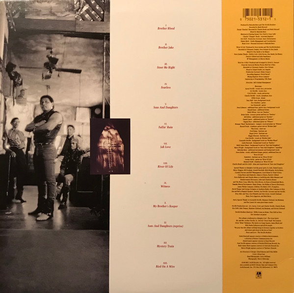 The Neville Brothers - Brother's Keeper (LP, Album) (Mint (M)) - Image 3