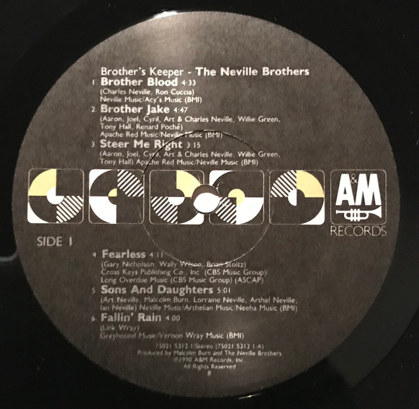 The Neville Brothers - Brother's Keeper (LP, Album) (Mint (M)) - Image 4