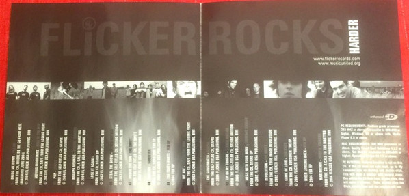 Various - Flicker Rocks Harder. (CD, Comp, Enh, Smplr, Car) (Mint (M)) - Image 3