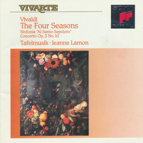 Antonio Vivaldi, Tafelmusik Baroque Orchestra, Jeanne Lamon - The Four Seasons / Sinfonia "Al Sacro Sepolcro" / Concerto Op. 3 No. 10 (CD, Album) (Near Mint (NM or M-))