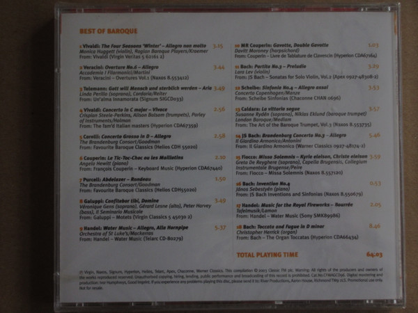Various - Best Of Baroque (CD, Comp) (Near Mint (NM or M-)) - Image 2