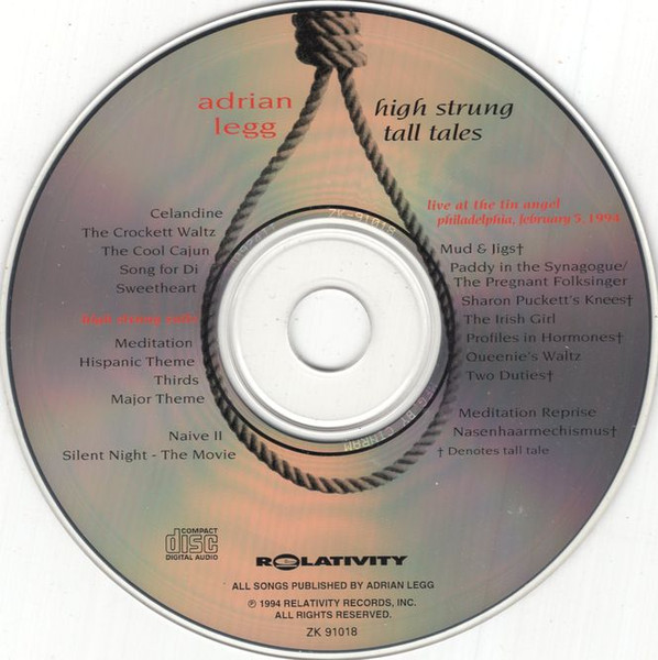 Adrian Legg - High Strung Tall Tales (CD, Album) (Near Mint (NM or M-)) - Image 3