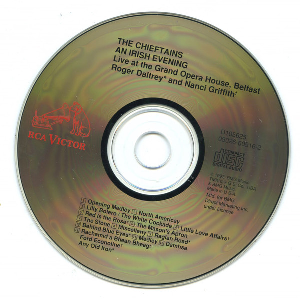 The Chieftains - An Irish Evening (CD, Album, Club) (Near Mint (NM or M-)) - Image 3