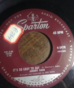 Johnny Nash - It's So Easy To Say / My Pledge To You (7") (Very Good Plus (VG+))