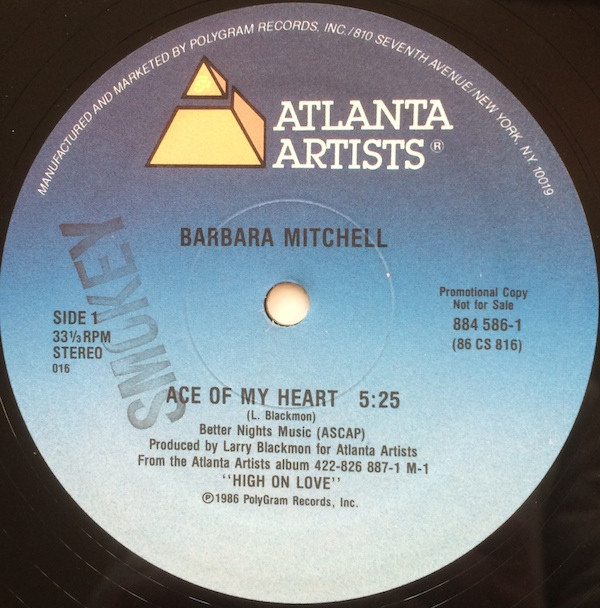 Barbara Mitchell - Ace Of My Heart (12", Promo) (Mint (M))