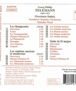Alternative view of Georg Philipp Telemann, Northern Chamber Orchestra, Nicholas Ward - La Changeante, Les Nations anciens et modernes, Suite in D major (CD, Album) (Near Mint (NM or M-))