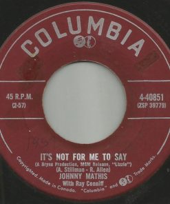 Alternative view of Johnny Mathis With Ray Conniff - Warm And Tender / It's Not For Me To Say (7", Single) (Very Good (VG))