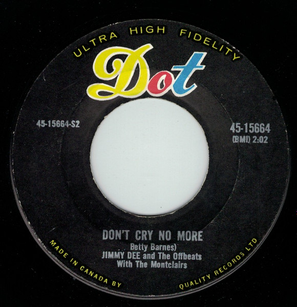 Jimmy Dee & The Offbeats - Henrietta / Don't Cry No More (7", Single) (Near Mint (NM or M-)) - Image 2