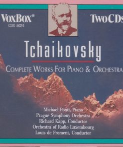 Pyotr Ilyich Tchaikovsky, Michael Ponti, The Prague Symphony Orchestra, Richard Kapp, Orchestra Of Radio Luxembourg, Louis De Froment - Tchaikovsky: Complete Works For Piano & Orchestra (2xCD, Comp) (Near Mint (NM or M-))