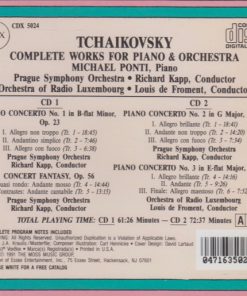 Alternative view of Pyotr Ilyich Tchaikovsky, Michael Ponti, The Prague Symphony Orchestra, Richard Kapp, Orchestra Of Radio Luxembourg, Louis De Froment - Tchaikovsky: Complete Works For Piano & Orchestra (2xCD, Comp) (Near Mint (NM or M-))