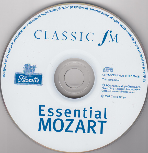 Various - Essential Mozart (CD, Comp, Promo) (Near Mint (NM or M-)) - Image 2