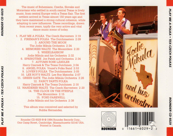 Various - Play Me A Polka: Tex-Czech Polkas (CD) (Near Mint (NM or M-)) - Image 2