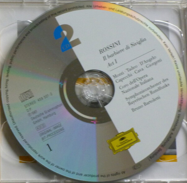 Gioacchino Rossini - Renato Capecchi · Gianna D'Angelo · Nicola Monti · Giorgio Tadeo · Carlo Cava · Symphonie-Orchester Des Bayerischen Rundfunks · Bruno Bartoletti - Il Barbiere Di Siviglia (2xCD, Album, RE, RM) (Near Mint (NM or M-)) - Image 3