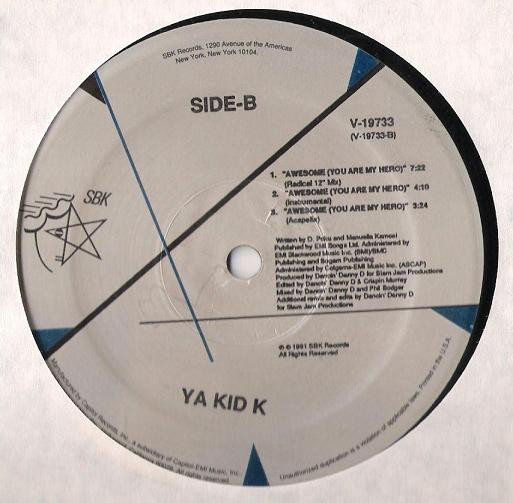 Ya Kid K - Awesome (You Are My Hero) (12") (Mint (M)) - Image 2