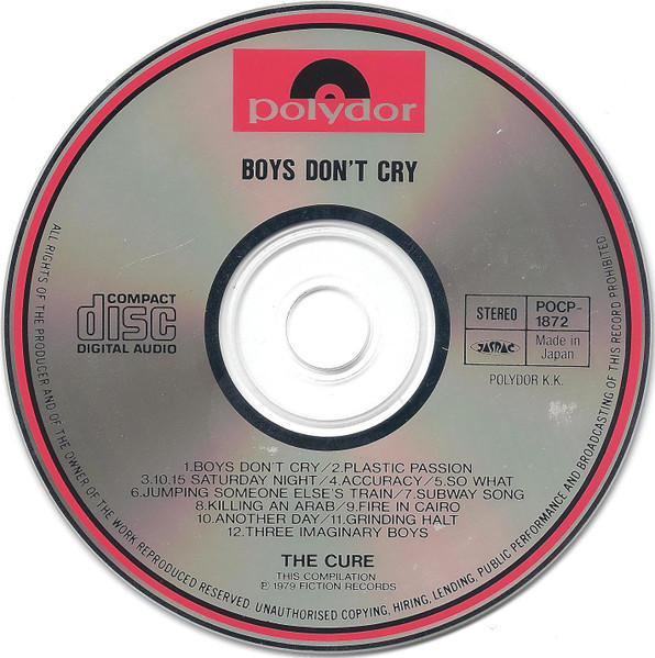 The Cure - Boys Don't Cry (CD, Album, RE) (Near Mint (NM or M-)) - Image 3