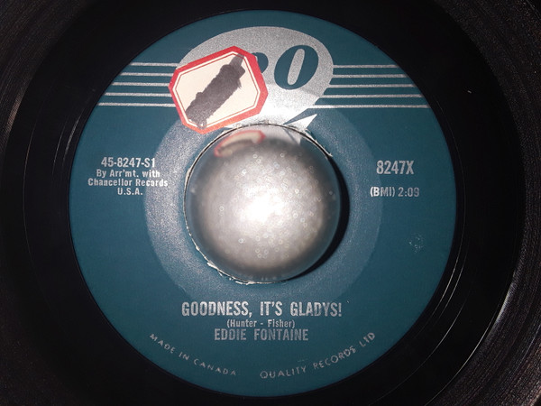 Eddie Fontaine - Goodness, It's Gladys / Middle Of The Road (7", Single) (Very Good Plus (VG+))