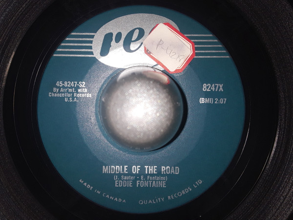 Eddie Fontaine - Goodness, It's Gladys / Middle Of The Road (7", Single) (Very Good Plus (VG+)) - Image 2