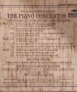 Alternative view of Wolfgang Amadeus Mozart - Malcolm Bilson, The English Baroque Soloists, John Eliot Gardiner - The Piano Concertos (9xCD, Comp + Box, Comp, RE) (Near Mint (NM or M-))