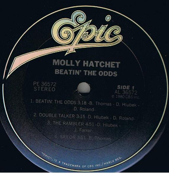 Molly Hatchet - Beatin' The Odds (LP, Album, RE) (Mint (M)) - Image 3