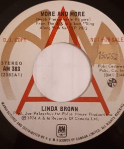 Linda Brown (4) - More And More (7", Mono, Promo) (Very Good (VG))
