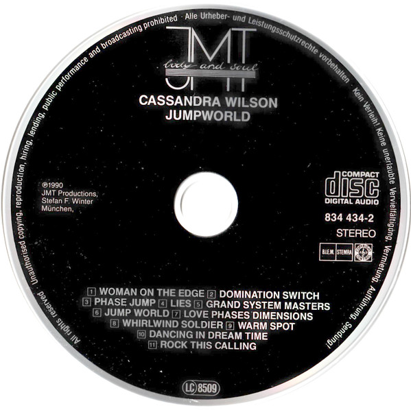 Cassandra Wilson - Jumpworld (CD, Album) (Near Mint (NM or M-)) - Image 3