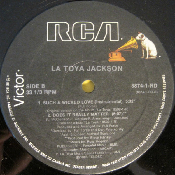 La Toya Jackson - Such A Wicked Love (12") (Mint (M)) - Image 2