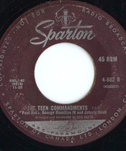 Paul Anka - George Hamilton IV - Johnny Nash - The Teen Commandments (7", Single) (Very Good (VG))