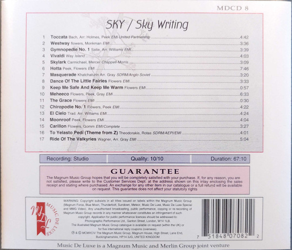 Sky (4) - Sky Writing (best of ...) (CD, Album, Comp) (Near Mint (NM or M-)) - Image 3