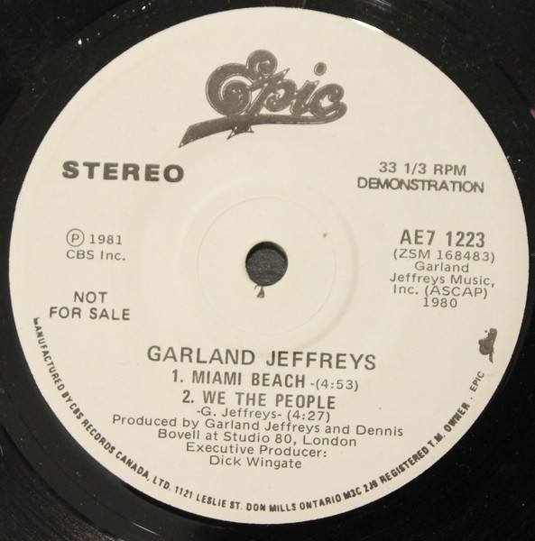 Garland Jeffreys - Escapades (7", EP, Promo) (Near Mint (NM or M-)) - Image 2
