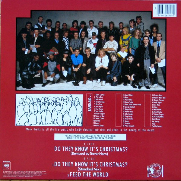 Band Aid - Do They Know It's Christmas? (12", Single) (Mint (M)) - Image 2