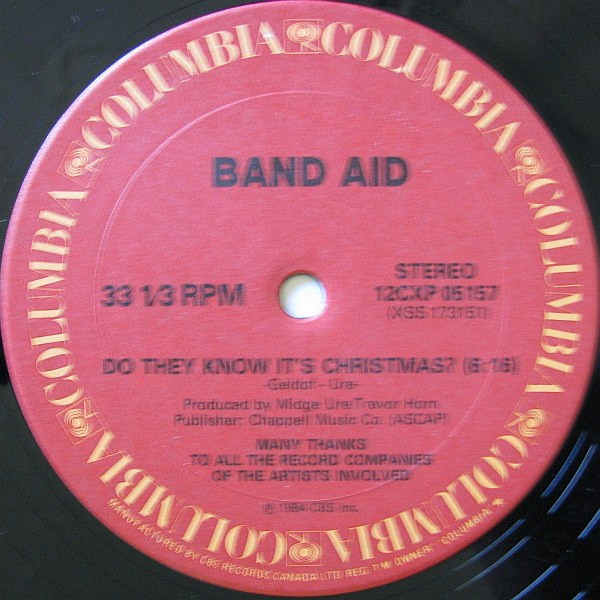 Band Aid - Do They Know It's Christmas? (12", Single) (Mint (M)) - Image 3