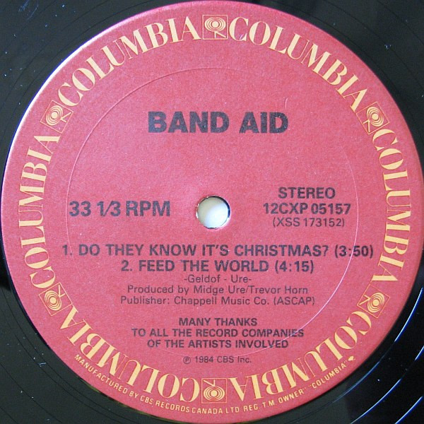 Band Aid - Do They Know It's Christmas? (12", Single) (Mint (M)) - Image 4
