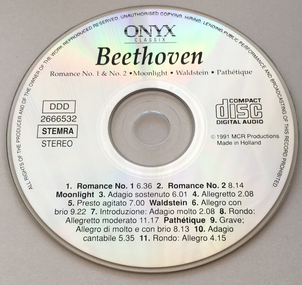 Ludwig van Beethoven, Orchestre Du Festival Belgique, Pierre Narrato - Romance No 1 & No. 2 - Moonlight - Waldstein - Pathétique (CD, Comp) (Near Mint (NM or M-)) - Image 3