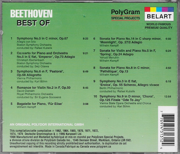 Various - Best Of Beethoven (CD, Comp) (Near Mint (NM or M-)) - Image 3