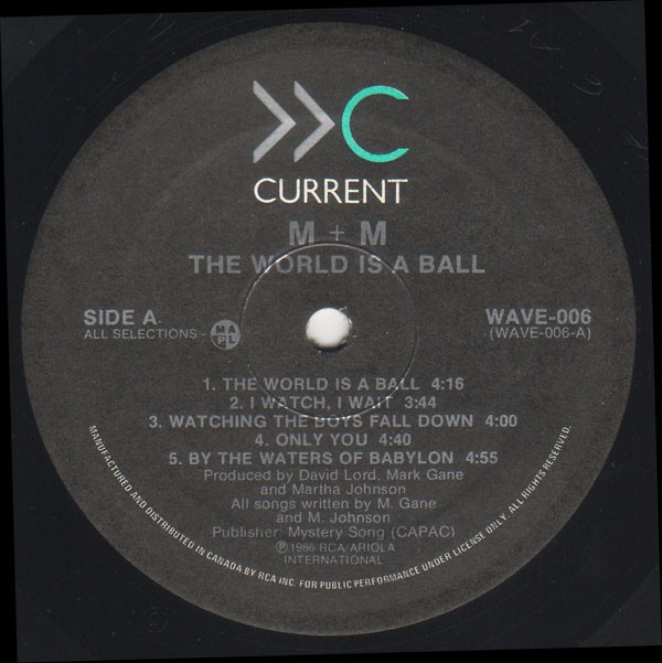 M + M - The World Is A Ball (LP, Album) (Mint (M)) - Image 5