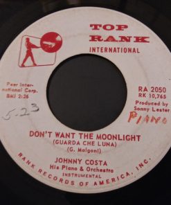 Alternative view of John Costa - No One / Don't Want The Moonlight (7", Single, Promo) (Very Good Plus (VG+))